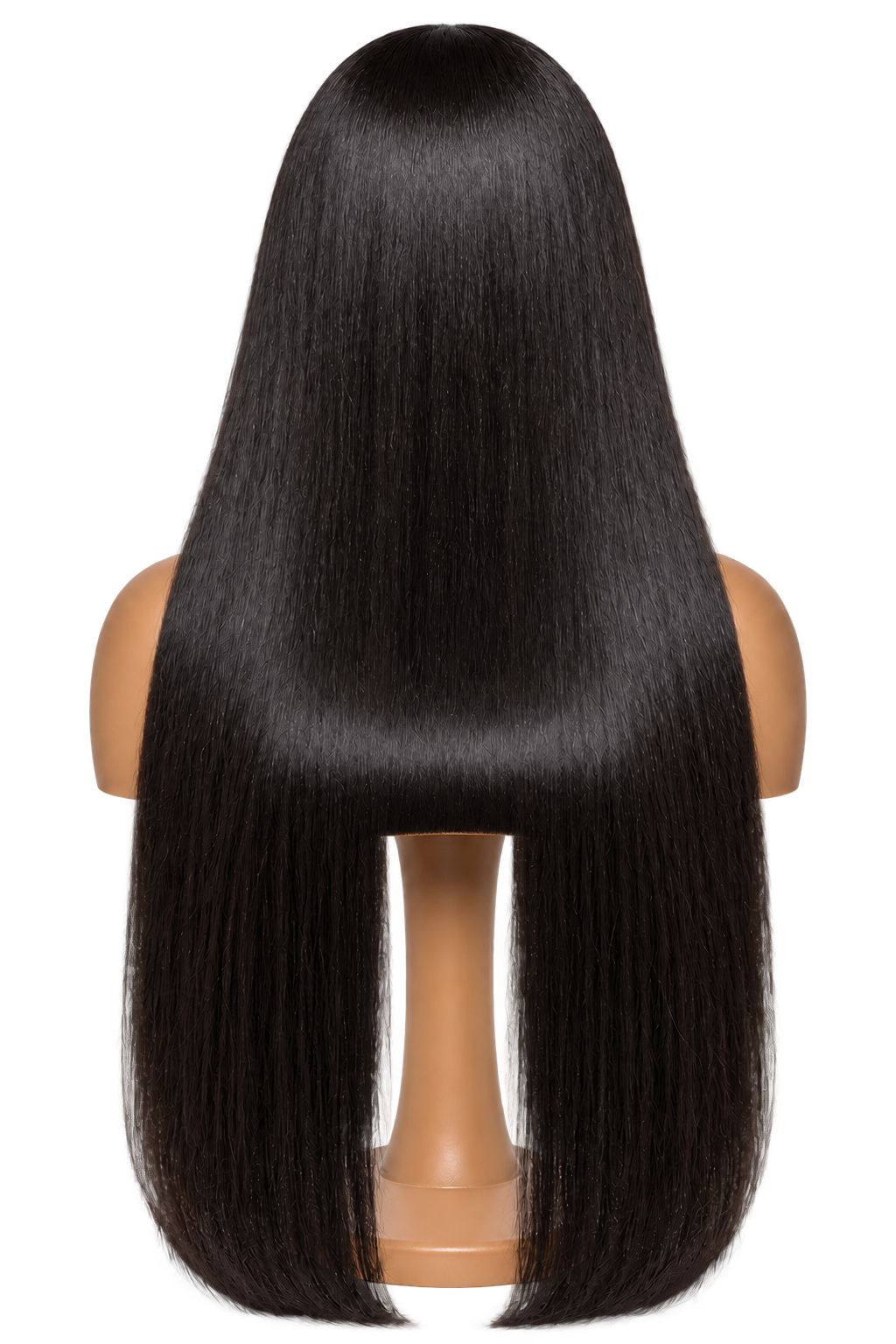 Back view of After Dark 30 inch Black Straight wig