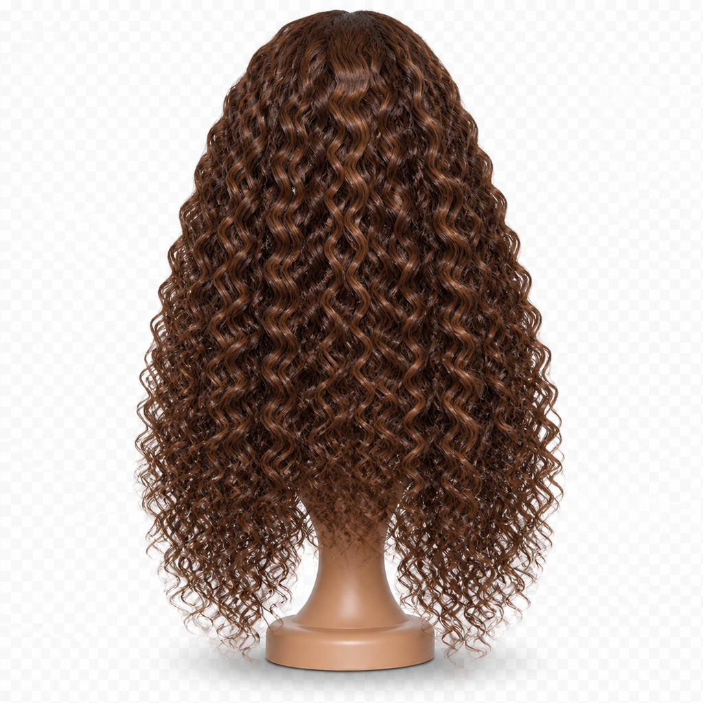 Back view of Amapiano Curl 24 inch Amapiano colourway — confirm exact tone Curly wig